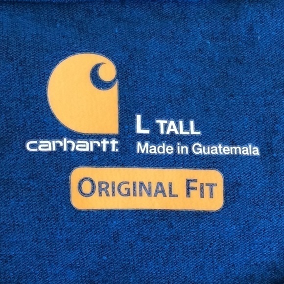 𝅺CARHARTT Mens Pullover, Size L Tall, Cobalt Blue. - Picture 3 of 6